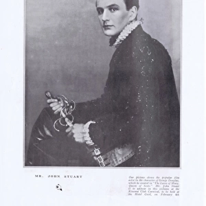 The British silent film actor John Stuart in his role of Geo