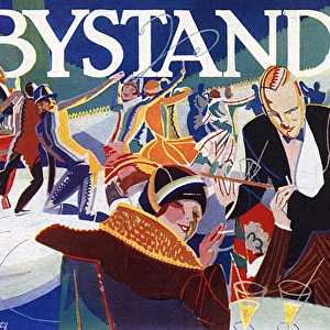 Bystander masthead 1929, society at an ice rink