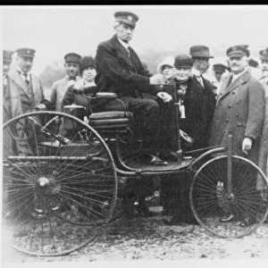 Carl Benz with Car