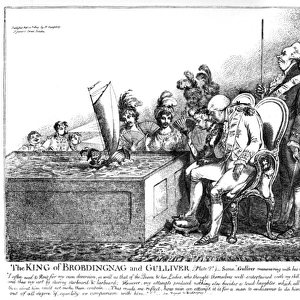 Cartoon, The King of Brobdingnag and Gulliver