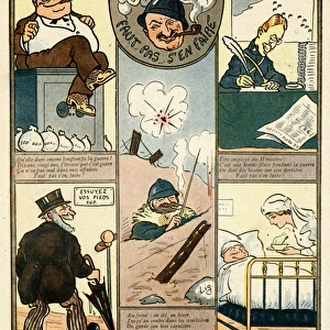 Cartoon, No need to worry, WW1