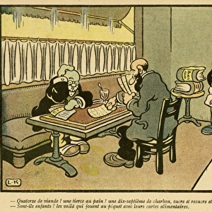 Cartoon, Playing cards, WW1