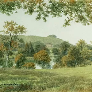 Chanctonbury Ring, from Wiston Pond, South Downs, Sussex