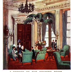 A Corner of the Drawing Room, Claridge's Hotel, London