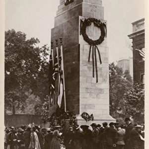 The dedication of the Cenotaph. Whitehall, London