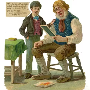 Dickens scrap - Pip and Joe in Great Expectations