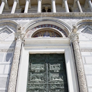 Door of the Duomo in Pisa, Italy
