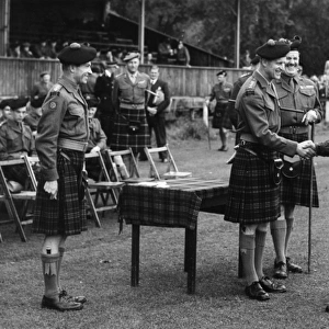 Duke of Edinburgh visting Queens Own Cameron Highlanders