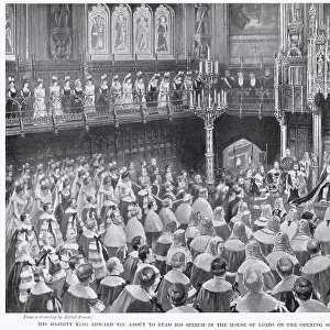 Edward VII Opening Parliament 1902