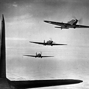Three Fairey Battles over France February 1940