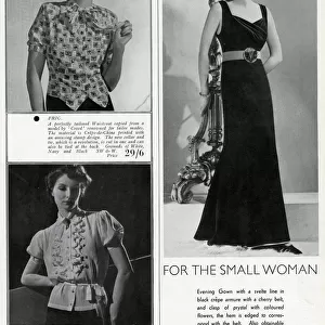 Fashion page adverts April 1937