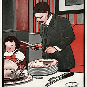 Father Carving the Turkey by Charles Robinson