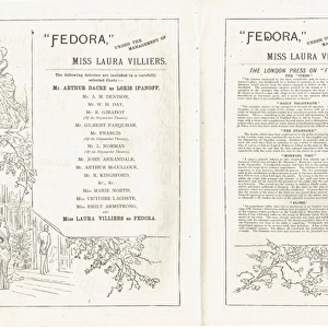 Fedora by Victorien Sardou - Miss Laura Villiers