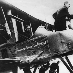Fighter plane with crew, WW1