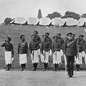 Fijian troops for the Front, WW1