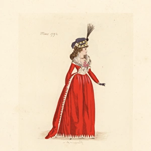 French woman wearing the fashion of February 1793