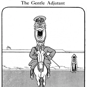 The Gentle Adjutant by H. M. Bateman, WW1 cartoon