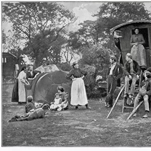 Gipsy Encampment in Essex
