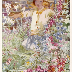 Girl Among Flowers 1922