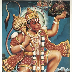 God Hanuman. Hindu art