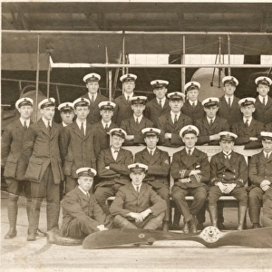 Group picture of Pilots and their aeroplane