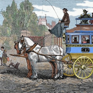 Horse-drawn omnibus