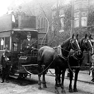 Last horse tram in Nechells, Birmingham 30th September 1906