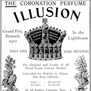 Illusion Coronation Perfume advertisement, 1911
