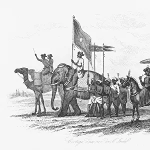 Indian ruler and his cortege