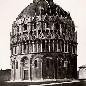 Italy - Baptistery Pisa, beside Leaning Tower, Pisa