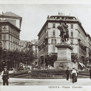 Italy, Genoa - Piazza Corvetto