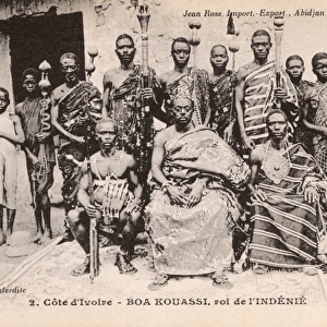 Ivory Coast, West Africa - Boa Kouassi King of Agni N denian