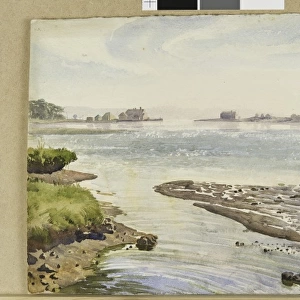 Landscape scene with stretch of water