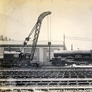 Locomotive Suspended Between Two Cranes, Crewe, Cheshire
