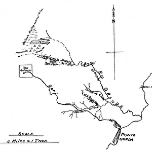 Lubaatun map, 1924