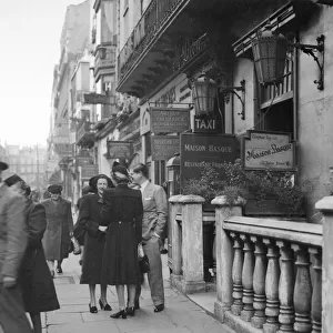 Maison Basque restaurant, Mayfair, 1940s