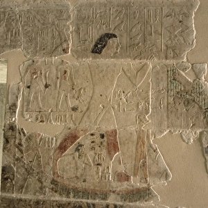 Mastaba of Nefer and Kahay. Relief. Male figure on a boat sa