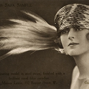 Miss Sara Sample - Modelling hats from Maison Lewis