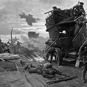 Motor bus on the Western Front