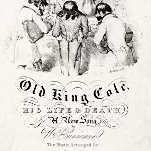 Music cover, Old King Cole, His Life & Death