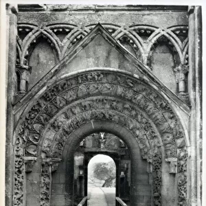 The Norman Doorway - Glastonbury Abbey, Somerset
