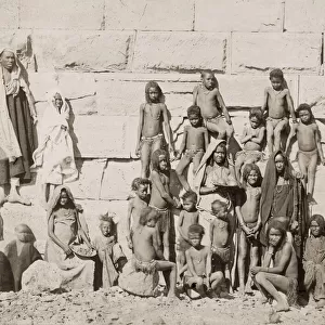 Nubian children, Dakieh, Egypt, probably Dakhla