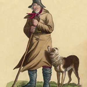 An Old Shepherd & Dog