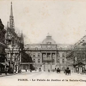 Paris, France - Palais de Justice and Sainte-Chapelle