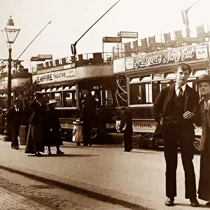 Pier Head tram terminus, Liverpool, early 1900s