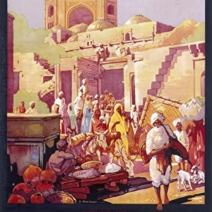 Poster advertising Fatehpur Sikri, India