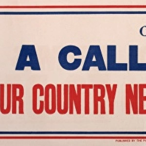 Poster, A Call to Arms