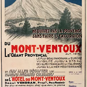Poster, Mont Ventoux Excursions