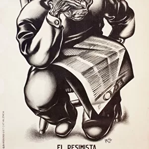 Poster, The Pessimist, Spanish Civil War