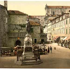 Ragusa, Gundulic Square, Dalmatia, Austro-Hungary